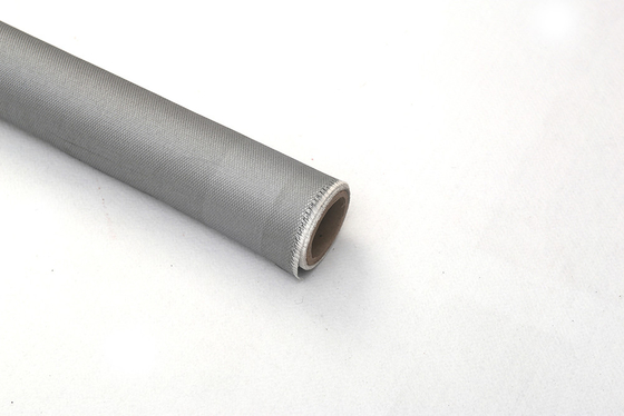 Alambre de acero inoxidable M850 1-Side 120gsm Grey Silicone Coating That Used para la chaqueta de Removale y la cortina de humo