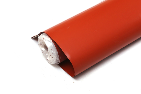 Aislamiento revestido del paño de la fibra de vidrio del solo silicón lateral de cristal del vidrio/C de E resistente al fuego