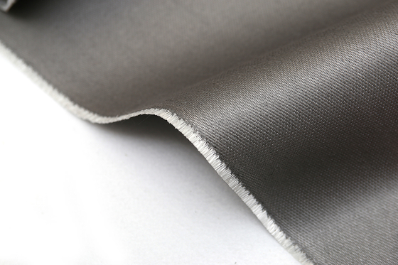 Telas de la cortina del humo y del fuego de Grey Silicone Reinforced Fiberglass Fabric