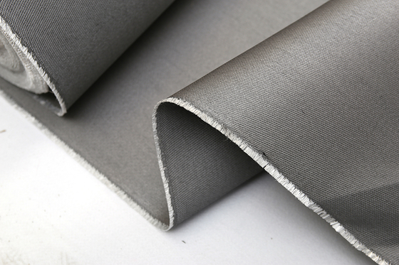 Telas de la cortina del humo y del fuego de Grey Silicone Reinforced Fiberglass Fabric