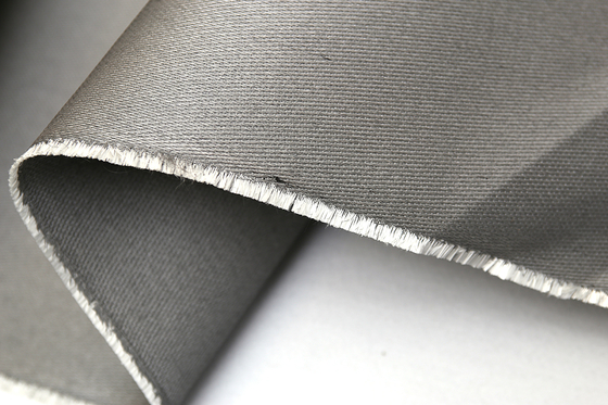 Telas de la cortina del humo y del fuego de Grey Silicone Reinforced Fiberglass Fabric