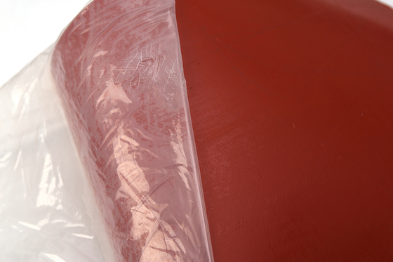 paño de la fibra de vidrio de la capa de la goma de silicona de la tela del aislamiento térmico de 0.8m m