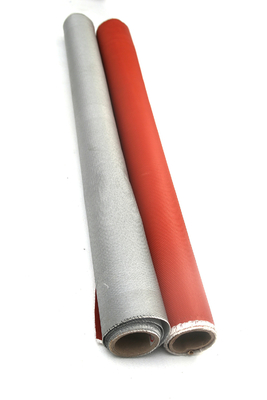 Alambre de acero inoxidable M850 1-Side 120gsm Grey Silicone Coating That Used para la chaqueta de Removale y la cortina de humo