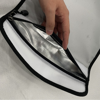 Bolso seguro del fichero de la capa doble del bolso de la prenda impermeable del viaje incombustible de Ministerio del Interior con la cerradura
