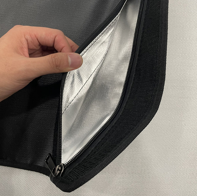el tenedor incombustible del dinero del bolso del fichero de 9,8 x 13,4 pulgadas fijó el °F 1832 del cierre de la cremallera