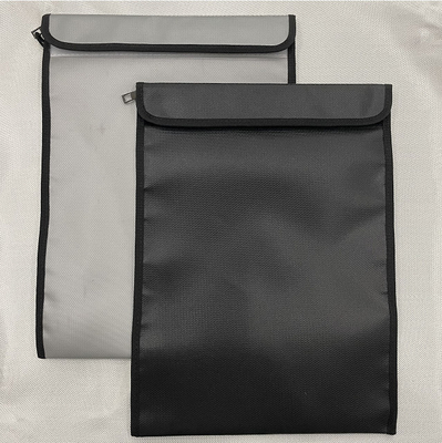 Bolso incombustible de plata del fichero no que irrita la fibra de vidrio 1000℉ el 17x27cm