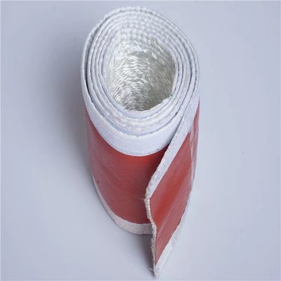 Manga del cable del silicón de la fibra de vidrio revestida da alta temperatura del silicón que envuelve