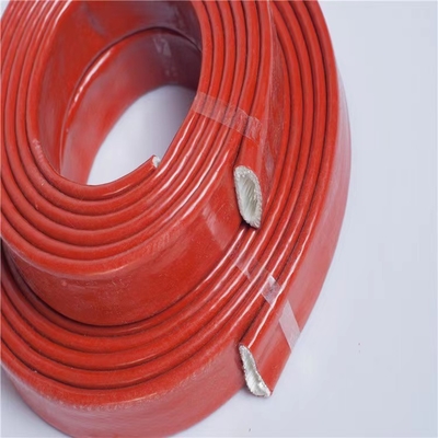 Manga de la fibra de vidrio de la goma de silicona de la protección del tubo para el automóvil y eléctrico revestidos