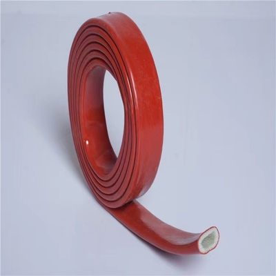 Manga revestida de la fibra de vidrio del silicón del tamaño del diámetro grande a prueba de calor