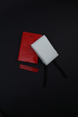 Moldeo por inyección perfil plástico rojo plástico del PVC del cuadrado de la caja para la manta del fuego