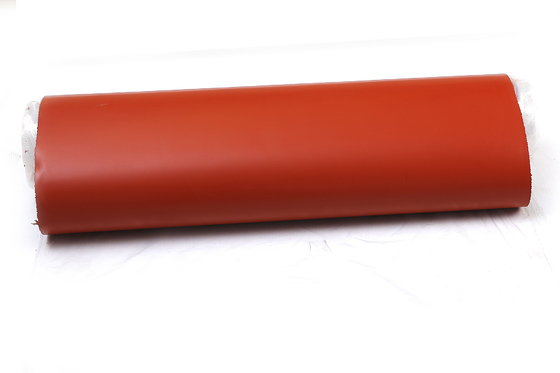 La goma de silicona roja cubrió la tela de la fibra de vidrio con resistencia térmica