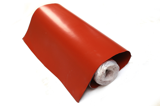 Aislamiento revestido del paño de la fibra de vidrio del solo silicón lateral de cristal del vidrio/C de E resistente al fuego