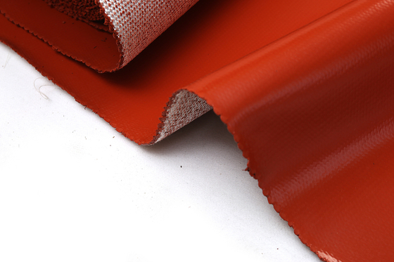 Paño revestido de la fibra de vidrio del silicón anti de la corrosión con el buen envejecimiento resistente